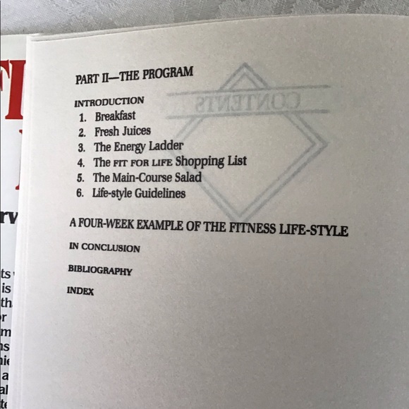 Fit For Life Natural Body Cycle Weight Loss Plan Hardcover Book - Picture 7 of 12